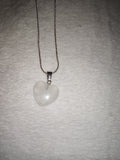Clear Quartz Heart Pendant Necklace | Genuine Clear Quartz Crystal Heart | Crystal Jewellery | #99