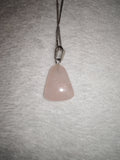 Rose Quartz Freeform Pendant Necklace | Genuine Rose Quartz Crystal | Crystal Jewellery | #100