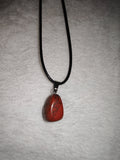 Red Jasper Tumbled Pendant Necklace | Genuine Red Jasper Crystal | Crystal Jewellery | #101