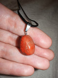 Red Jasper Tumbled Pendant Necklace | Genuine Red Jasper Crystal | Crystal Jewellery | #101