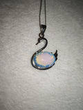 Opalite Swan Pendant Necklace | Opalite Glass Swan Crystal Necklace | Elegant Swan Jewellery | #103