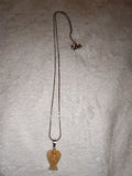 Yellow Aventurine Angel Pendant Necklace | Genuine Yellow Aventurine Crystal | Guardian Angel Jewellery | #112