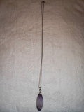 Chevron Amethyst Pendant Necklace | Genuine Natural Banded Amethyst Crystal | Polished Gemstone Necklace | #124