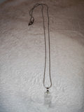 Clear Quartz Crystal Point Pendant Necklace | Genuine Natural Quartz Point | Raw Style Gemstone Necklace | #129
