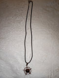 Tiger's Eye Pentagram Pendant Necklace l Natural Tiger Eye Cabochon | Celestial Wiccan Style | #146