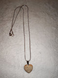 Picture Jasper Heart Pendant Necklace | Natural Gemstone Heart Necklace | Silver Tone | #151
