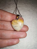 Picture Jasper Heart Pendant Necklace | Natural Gemstone Heart Necklace | Silver Tone | #151