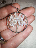 Opalite Tree of Life Pendant Necklace | Wire Wrapped Crystal Tree | #153