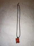 Red Jasper Owl Pendant Necklace | Natural Crystal Owl Carving | Gemstone Animal Necklace | #159