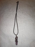 Amethyst Dragon Pendant Necklace | Natural Amethyst Crystal Point | Dragon Wrapped Gemstone | #162