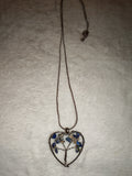 Sodalite Heart Tree of Life Pendant Necklace Natural Gemstone Crystal Gift #166