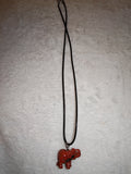 Red Jasper Elephant Pendant Necklace Natural Gemstone Crystal Healing Animal Gift #169