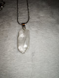 Clear Quartz Natural Crystal Point Pendant Necklace Gemstone Healing Crystal Gift #170