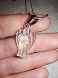 Clear Quartz Angel Pendant Necklace Hand Carved Natural Crystal Gift #178
