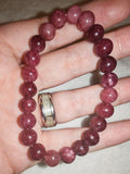 Natural Lepidolite 8mm Gemstone Bead Stretch Bracelet Crystal Healing Purple #2