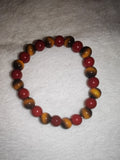Red Tiger's Eye & Red Agate 8mm Gemstone Bead Stretch Bracelet Crystal #3