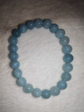 Aquamarine 8mm Natural Gemstone Bead Stretch Bracelet Crystal Jewellery #6
