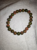 Unakite 8mm Natural Gemstone Bead Stretch Bracelet Crystal Jewellery #8