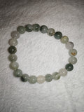 Prehnite with Epidote 8mm Natural Gemstone Bead Stretch Bracelet Crystal #9