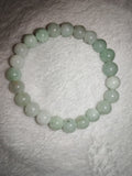Light Green Jade 8mm Gemstone Bead Stretch Bracelet Mint Green Jewellery #10