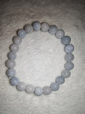 Angelite 8mm Natural Gemstone Round Bead Stretch Bracelet Blue Crystal #17