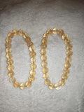 Golden Rutilated Quartz Crystal Bracelet 8mm Natural Gemstone Stretch #27