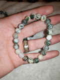 Natural Tree Agate Beaded Bracelet 8mm Stretch Crystal Healing Jewellery #33
