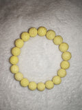 Natural Yellow Lava Stone Beaded Bracelet Aromatherapy Essential Oil Diffuser #55