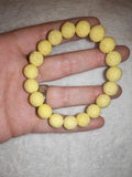 Natural Yellow Lava Stone Beaded Bracelet Aromatherapy Essential Oil Diffuser #55