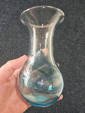 Adrian Sankey Studio Art Glass Vase #4 | Blue & Aqua Swirl | Lake District | Labelled | 13cm
