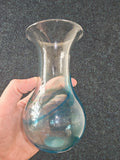 Adrian Sankey Studio Art Glass Vase #4 | Blue & Aqua Swirl | Lake District | Labelled | 13cm