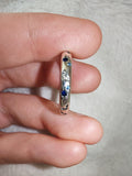 Celestial Star & Moon Band Ring | Blue & Clear Crystal | SIZE