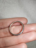 Celestial Star & Moon Band Ring | Blue & Clear Crystal | SIZE