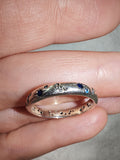 Celestial Star & Moon Band Ring | Blue & Clear Crystal | SIZE