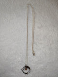 Sunstone Gemstone Celestial Pendant Necklace | Silver Tone #1