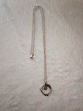 Sunstone Gemstone Celestial Pendant Necklace | Silver Tone #2