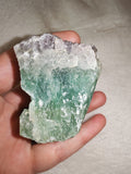 Natural Green & Purple Fluorite Crystal Cluster Raw Mineral Specimen 190g #1