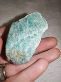 Natural Raw Amazonite Crystal with Quartz Mineral Specimen 55g