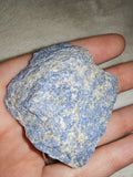 Natural Rough Sodalite with White Calcite Mineral Specimen 50g