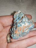 Natural Blue Apatite Rough Crystal Mineral Specimen 77g