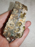 Peacock Ore Chalcopyrite with Quartz Raw Mineral Specimen 131g