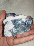 Natural Rainbow Fluorite Rough Mineral Specimen Purple Blue Green 204g