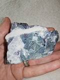 Natural Rainbow Fluorite Rough Mineral Specimen Purple Blue Green 204g