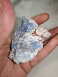 Natural Angelite Rough Stone Blue Anhydrite Mineral Specimen 174g