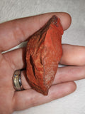 Natural Red Jasper with Hematite & Quartz Rough Mineral Specimen 36g