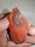 Natural Red Jasper with Hematite & Quartz Rough Mineral Specimen 36g