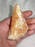 Natural Rough Orange Calcite Crystal Mineral Specimen 127g