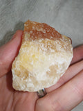 Natural Rough Orange Calcite Crystal Mineral Specimen 127g