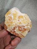 Natural Rough Orange Calcite Crystal Mineral Specimen 127g