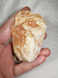 Natural Rough Orange Calcite Crystal Mineral Specimen 127g